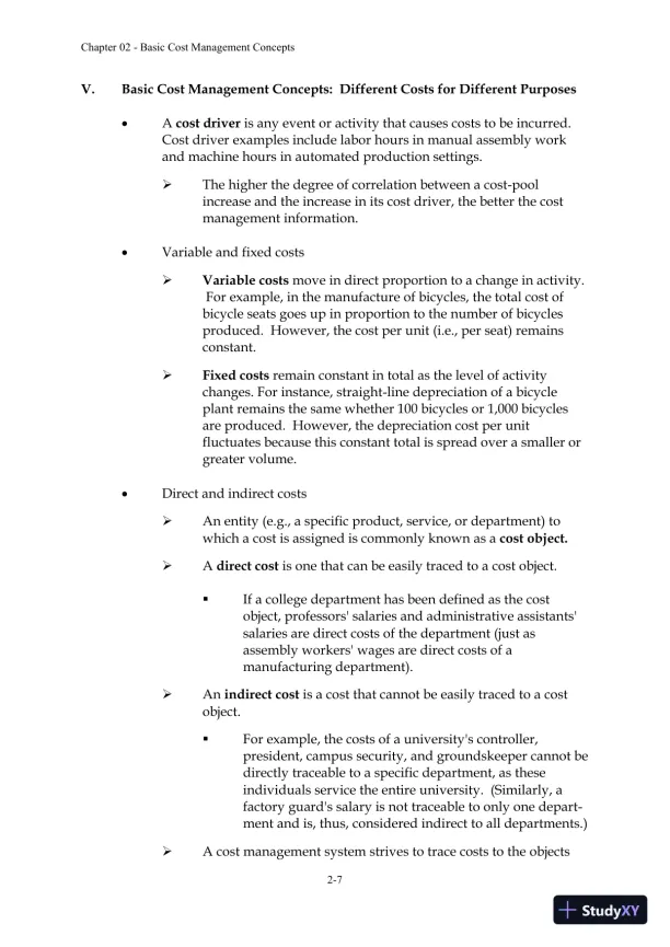 Solution Manual For Managerial Accounting: Creating Value in a Dynamic Business Environment, 10th Edition - Page 18 preview image