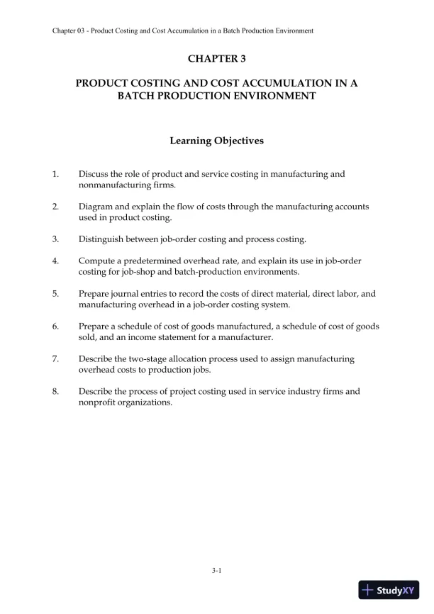 Solution Manual For Managerial Accounting: Creating Value in a Dynamic Business Environment, 10th Edition - Page 24 preview image