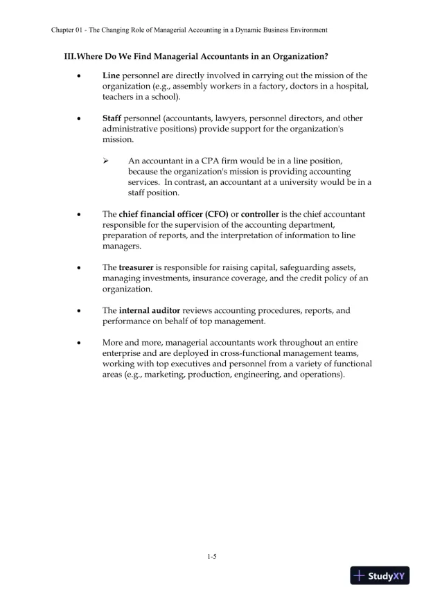 Solution Manual For Managerial Accounting: Creating Value in a Dynamic Business Environment, 10th Edition - Page 7 preview image