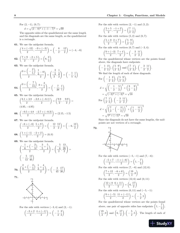 Solution Manual for Precalculus: A Right Triangle Approach, 5th Edition - Page 11 preview image