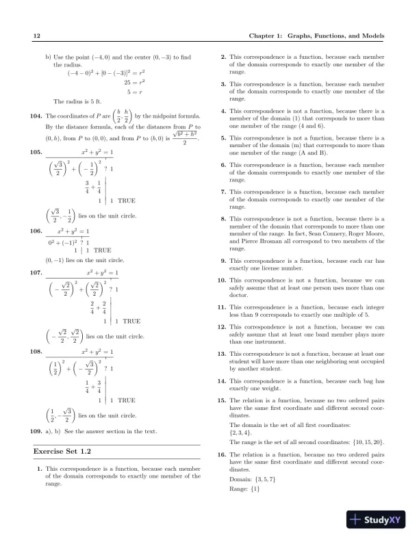 Solution Manual for Precalculus: A Right Triangle Approach, 5th Edition - Page 15 preview image