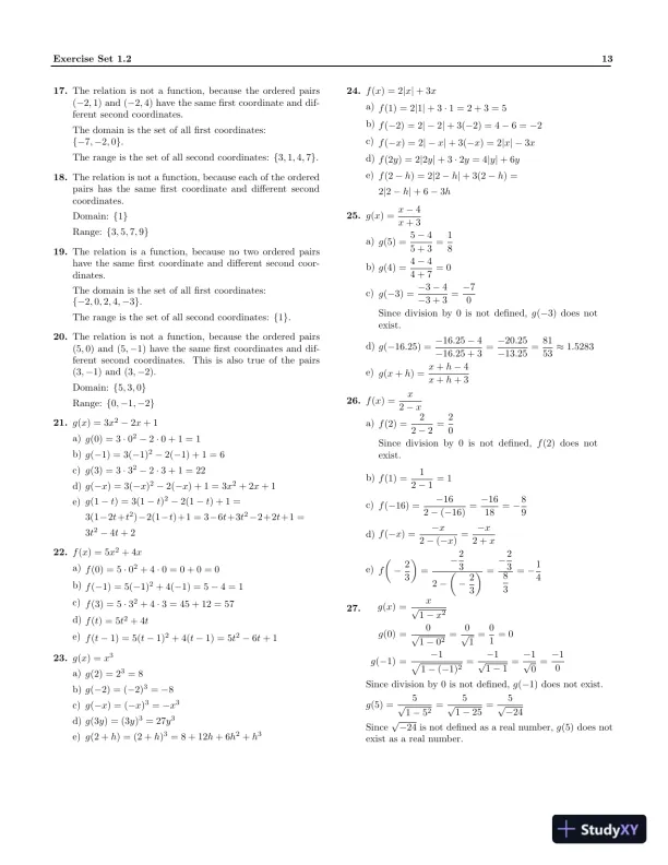 Solution Manual for Precalculus: A Right Triangle Approach, 5th Edition - Page 16 preview image