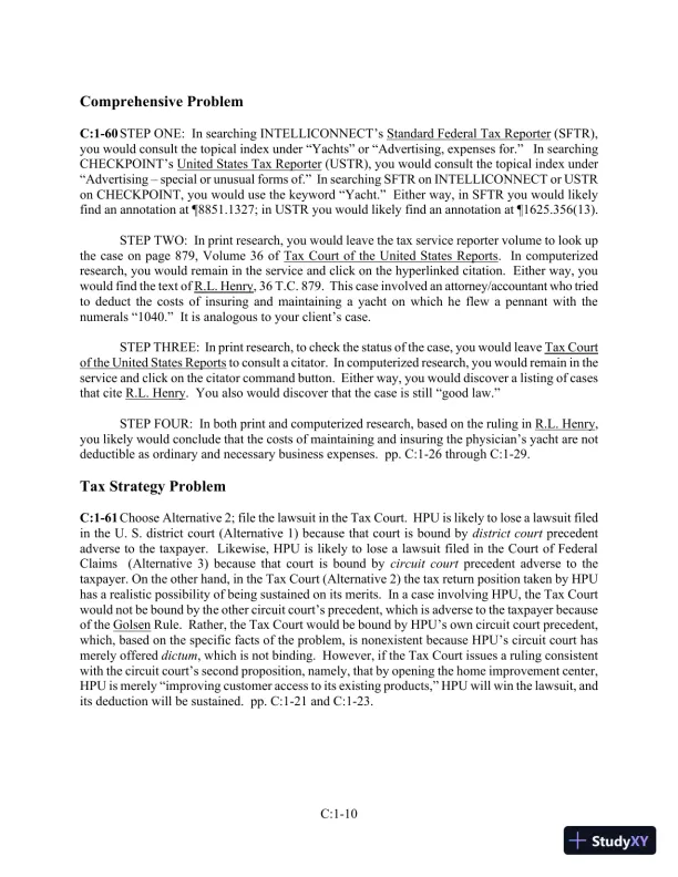 Solution Manual for Prentice Hall's Federal Taxation 2013 Individuals, 26th Edition - Page 11 preview image