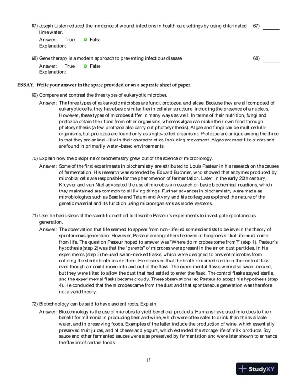Microbiology With Diseases By Taxonomy, 4th Edition Test Bank - Page 16 preview image