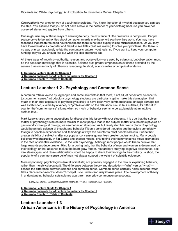 Class Notes for Psychology: An Exploration, 4th Edition - Page 25 preview image