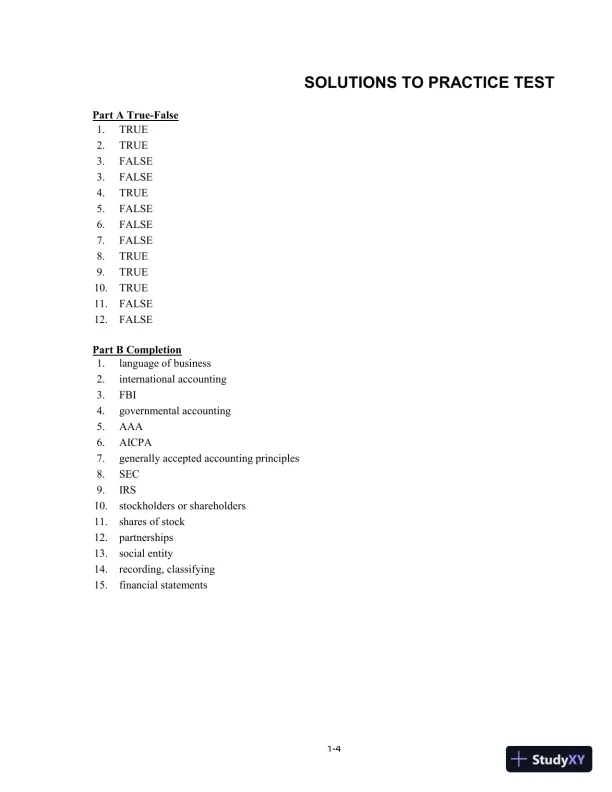 College Accounting (Chapters 1-24) 14th Edition Solution Manual - Page 5 preview image
