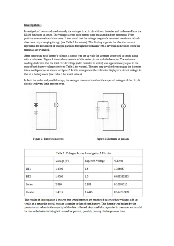 Experiment #17 DC Circuits Colin McCormick - Page 3 preview image
