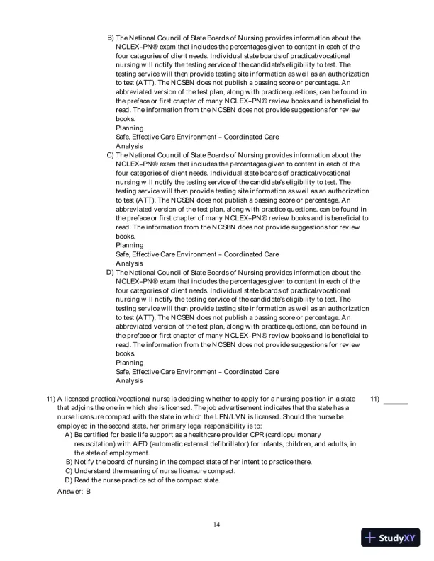 Test Bank For Fundamental Nursing Care, 2nd Edition - Page 15 preview image