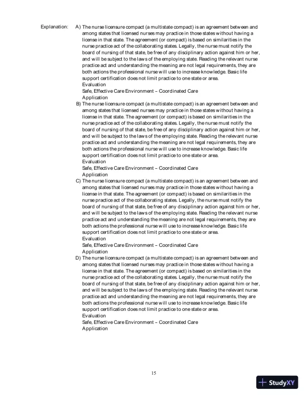 Test Bank For Fundamental Nursing Care, 2nd Edition - Page 16 preview image