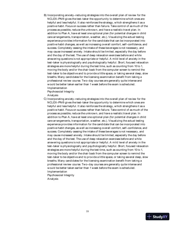 Test Bank For Fundamental Nursing Care, 2nd Edition - Page 19 preview image