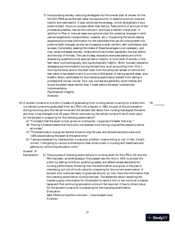 Test Bank For Fundamental Nursing Care, 2nd Edition - Page 21 preview image