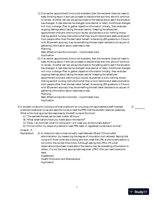 Test Bank For Fundamental Nursing Care, 2nd Edition - Page 4 preview image