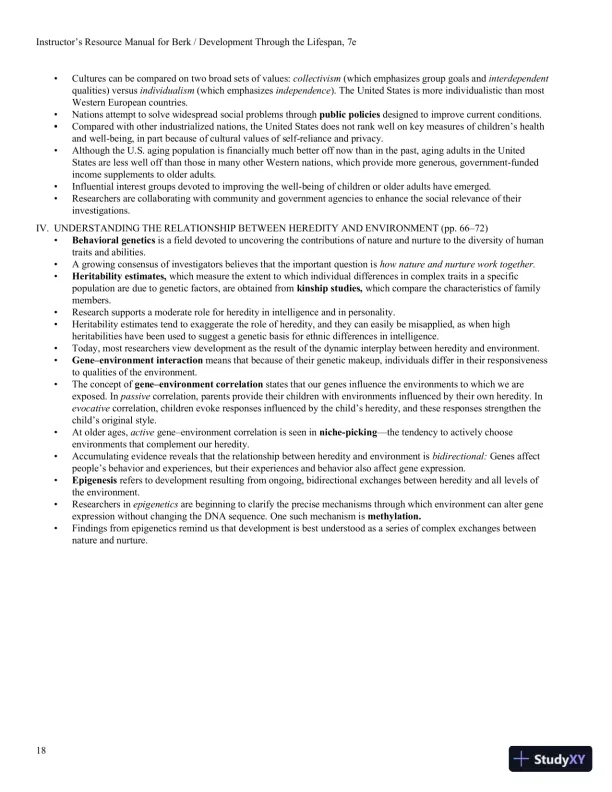 Development Through the Lifespan, 7th Edition Class Notes - Page 18 preview image