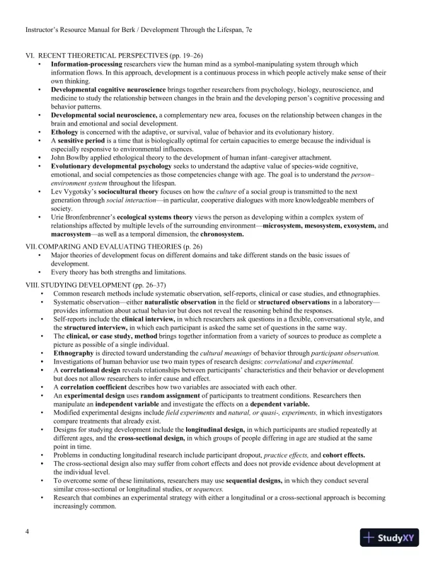 Development Through the Lifespan, 7th Edition Class Notes - Page 5 preview image