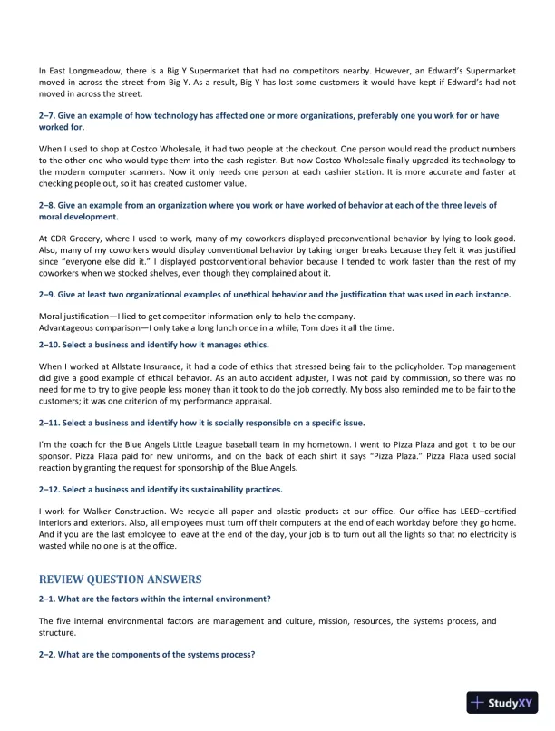 Management Fundamentals: Concepts, Applications, and Skill Development 7th Edition Solution Manual - Page 10 preview image