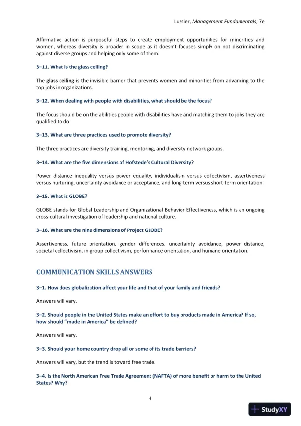 Management Fundamentals: Concepts, Applications, and Skill Development 7th Edition Solution Manual - Page 21 preview image