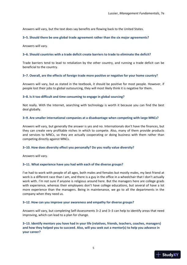 Management Fundamentals: Concepts, Applications, and Skill Development 7th Edition Solution Manual - Page 22 preview image