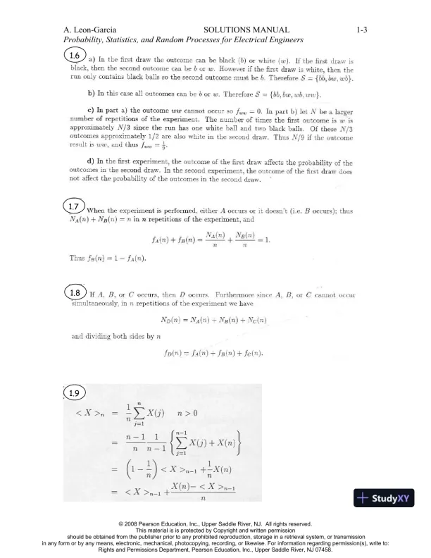 Solution Manual For Probability, Statistics, And Random Processes For Electrical Engineering, 3rd Edition - Page 4 preview image