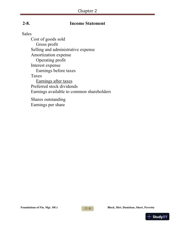 Foundations of Financial Management Tenth Canadian Edition Solution Manual - Page 13 preview image