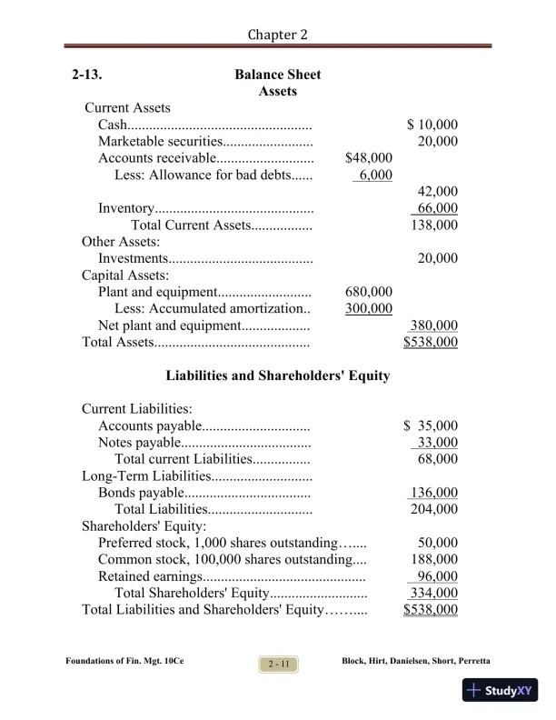 Foundations of Financial Management Tenth Canadian Edition Solution Manual - Page 16 preview image