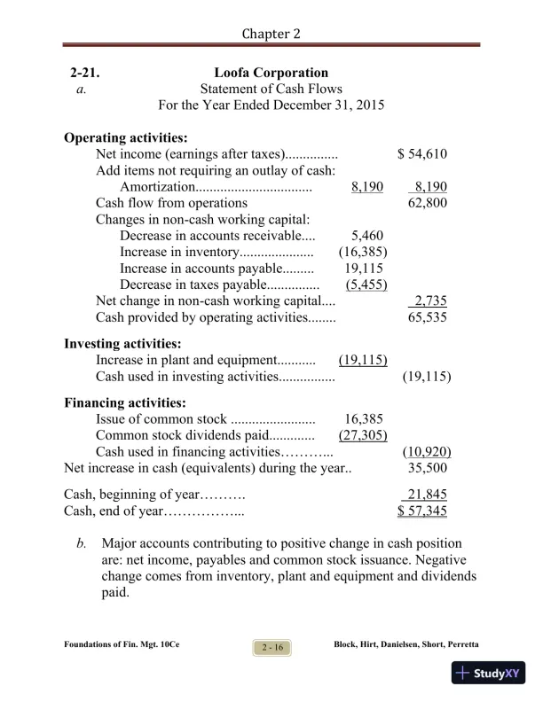 Foundations of Financial Management Tenth Canadian Edition Solution Manual - Page 21 preview image
