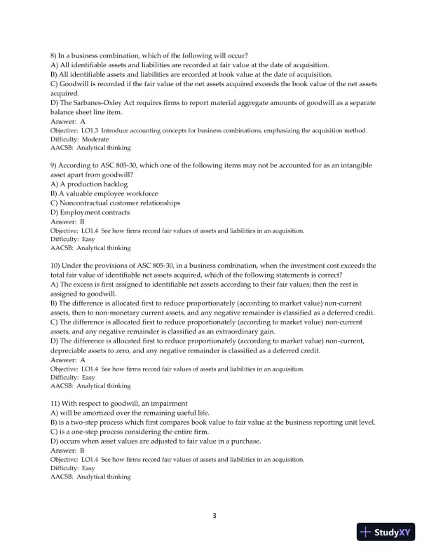 Test Bank for Advanced Accounting, 13th Edition - Page 4 preview image