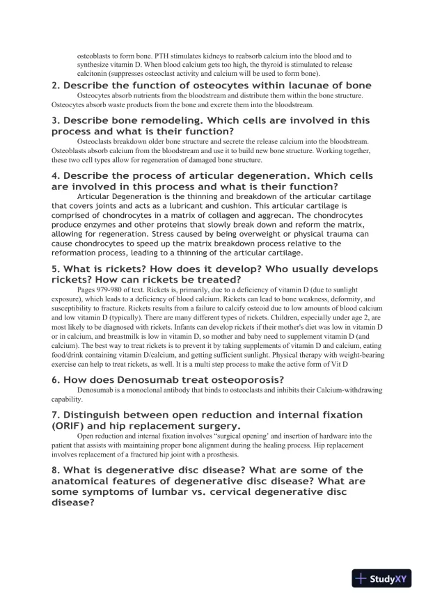 2022-2023 WGU D236 Pathophysiology Exam - Study Guide with Answers (108 Solved Questions) - Page 9 preview image