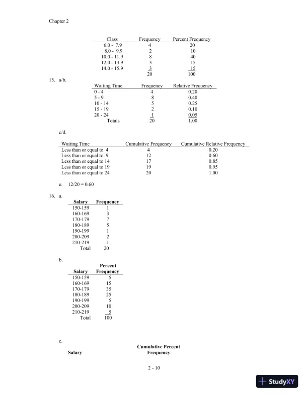 Solution Manual for Statistics for Business and Economics, 11th Edition - Page 22 preview image