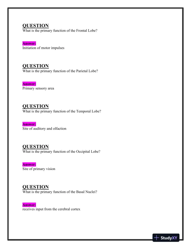 2023-2024 BIOS252 Anatomy and Physiology Review Exam II With Answers (160 Solved Questions) - Page 9 preview image