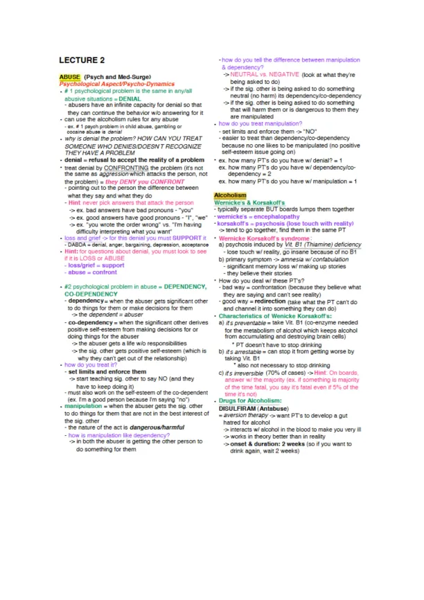 Lecture Notes NCLEX - Page 3 preview image