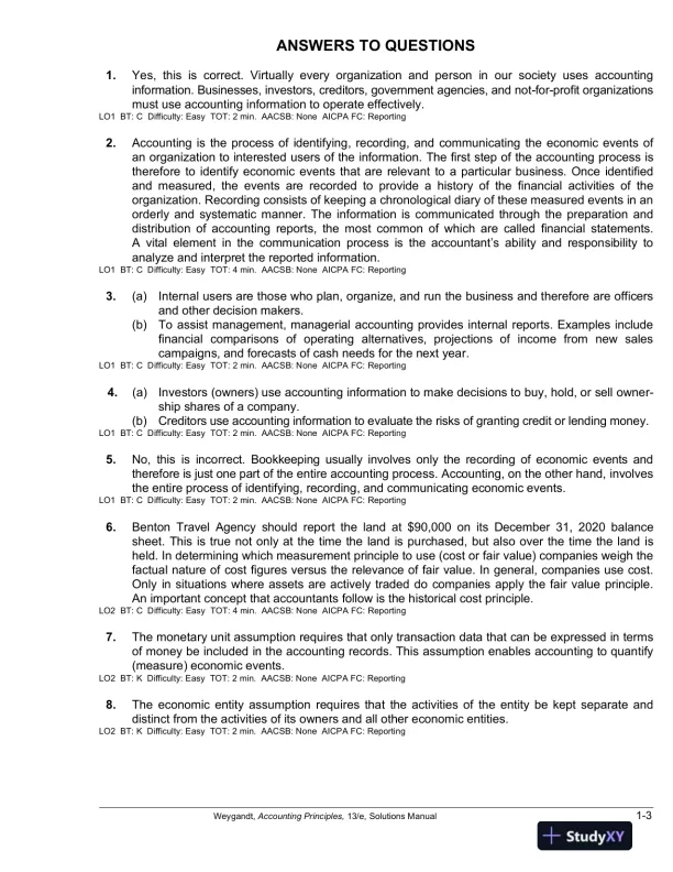 Solution Manual For Accounting Principles, 13th Edition - Page 4 preview image