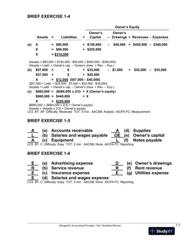 Solution Manual For Accounting Principles, 13th Edition - Page 8 preview image