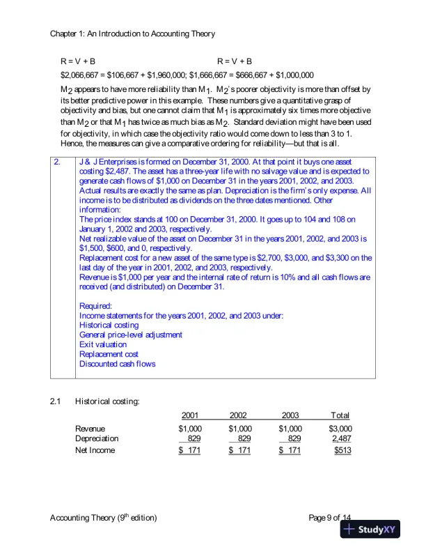 Solution Manual for Accounting Theory: Conceptual Issues in a Political and Economic Environment , 8th Edition - Page 10 preview image