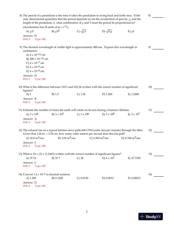 Physics: Principles With Applications, 7th Edition Test Bank - Page 3 preview image