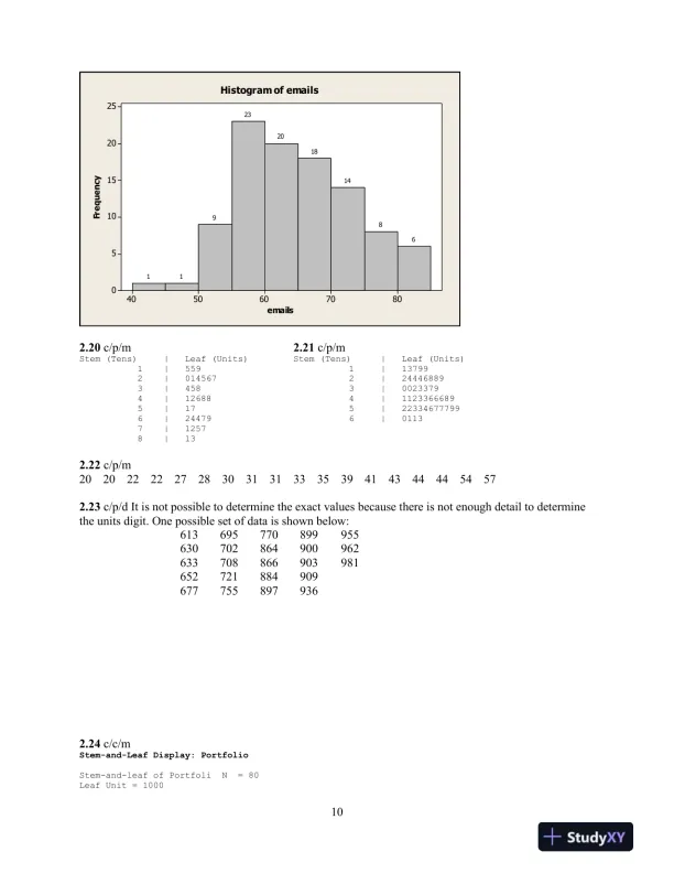 Introduction to Business Statistics, 7th Edition Solution Manual - Page 10 preview image