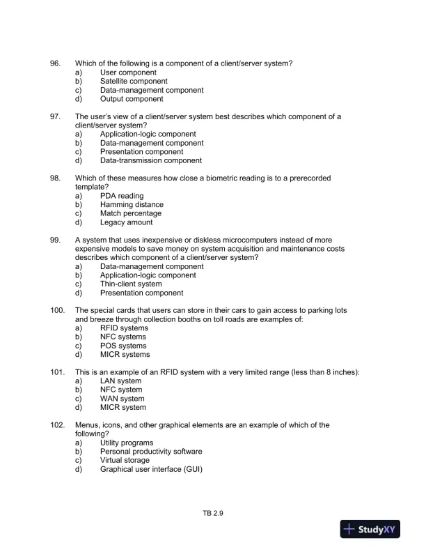 Test Bank For Core Concepts Of Accounting Information Systems, 12th Edition - Page 10 preview image
