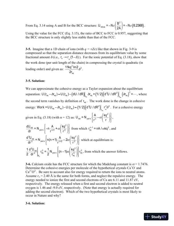Solution Manual for Fundamentals of Condensed Matter and Crystalline Physics: An Introduction for Students of Physics and Materials Science, 1st Edition - Page 13 preview image