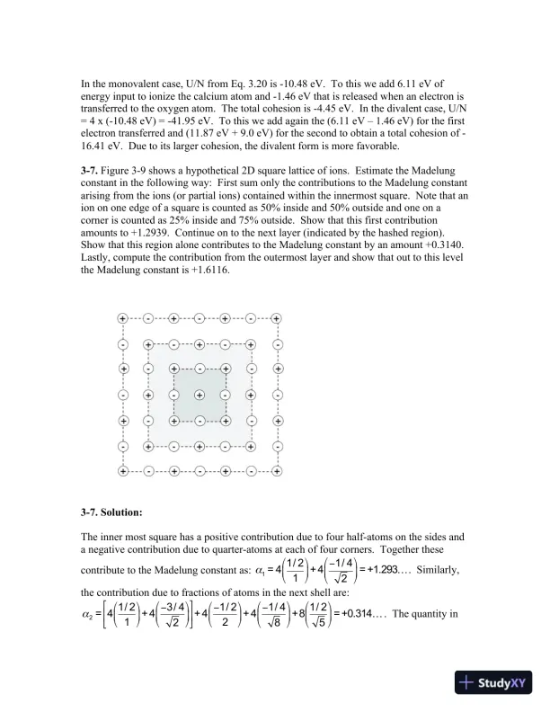 Solution Manual for Fundamentals of Condensed Matter and Crystalline Physics: An Introduction for Students of Physics and Materials Science, 1st Edition - Page 14 preview image