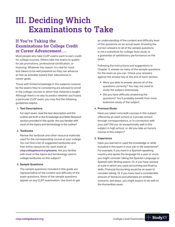 College Placement Test Preparation (2014) - Page 10 preview image