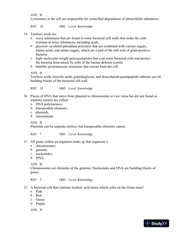 Bailey and Scott's Diagnostic Microbiology 14th Edition Test Bank - Page 10 preview image