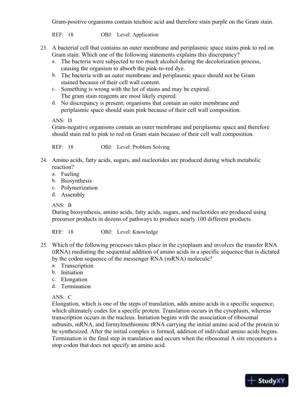 Bailey and Scott's Diagnostic Microbiology 14th Edition Test Bank - Page 11 preview image