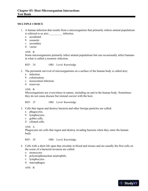 Bailey and Scott's Diagnostic Microbiology 14th Edition Test Bank - Page 13 preview image