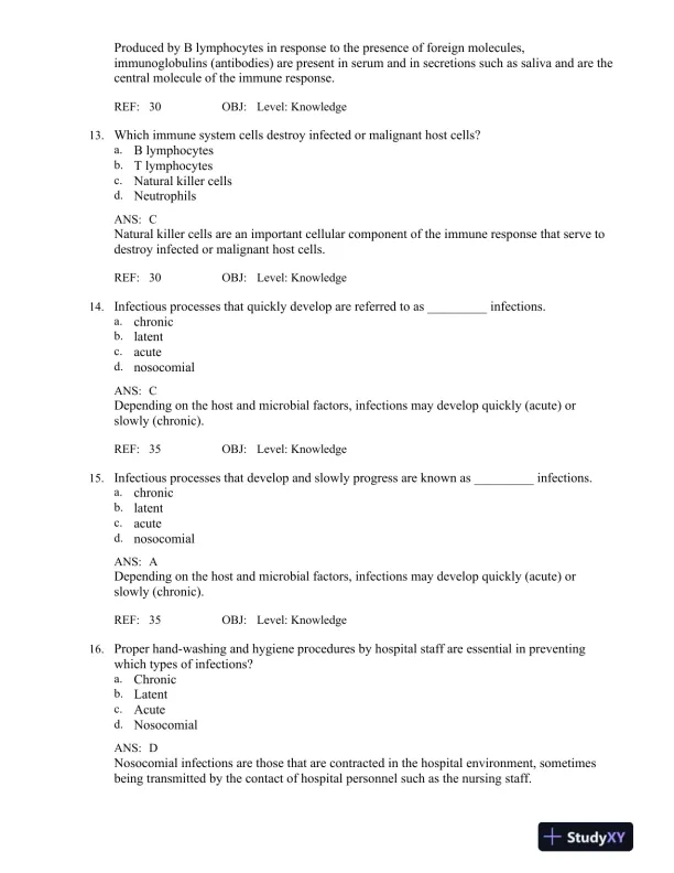 Bailey and Scott's Diagnostic Microbiology 14th Edition Test Bank - Page 16 preview image