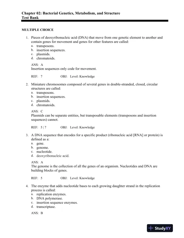 Bailey and Scott's Diagnostic Microbiology 14th Edition Test Bank - Page 5 preview image