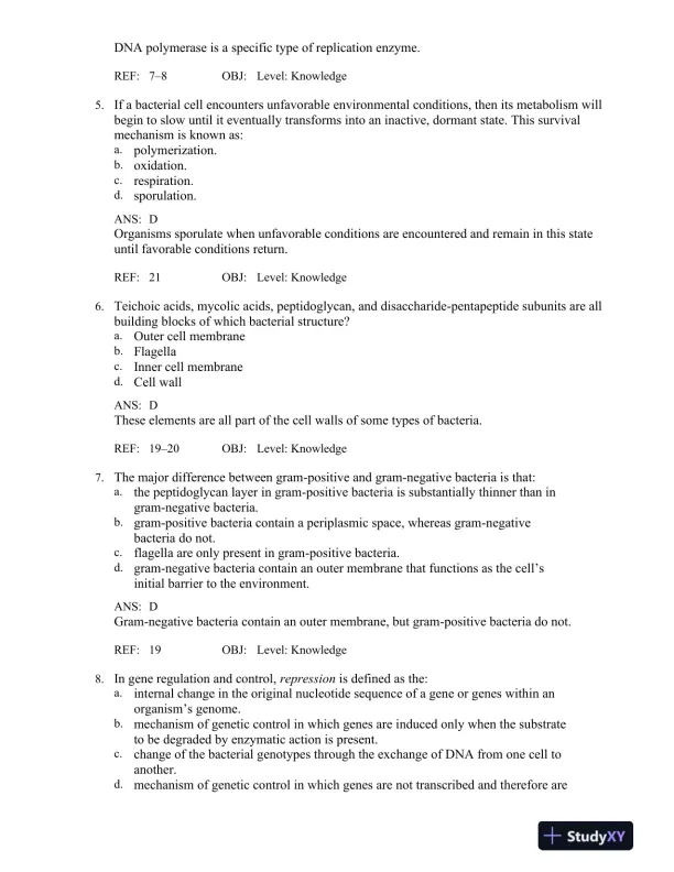 Bailey and Scott's Diagnostic Microbiology 14th Edition Test Bank - Page 6 preview image
