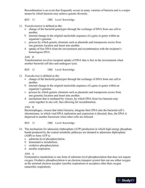Bailey and Scott's Diagnostic Microbiology 14th Edition Test Bank - Page 8 preview image
