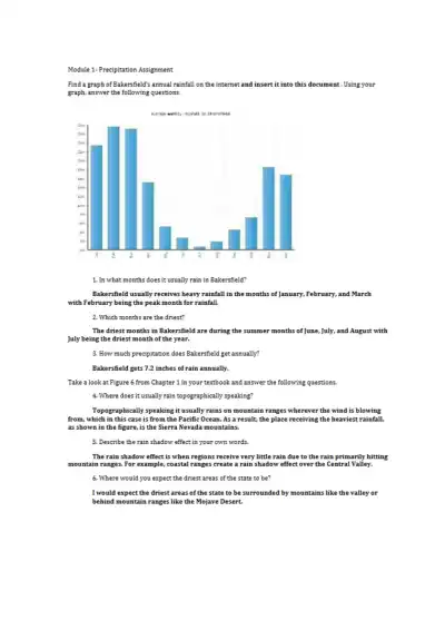 Understanding Bakersfield's Rainfall Patterns Prec - Page 1 preview image