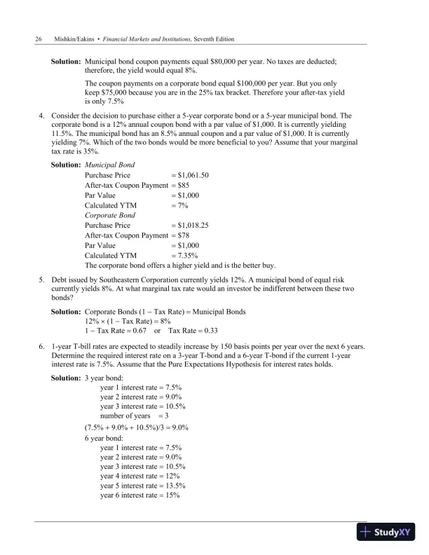 Financial Markets and Institutions, 7th Edition Solution Manual - Page 30 preview image