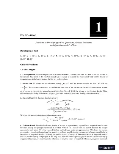 Solution Manual for Principles and Practice of Physics, 1st Edition - Page 1 preview image