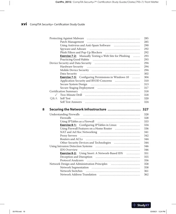 CompTIA Security+ Certification Study Guide Exam SY0-601 (2022) - Page 18 preview image